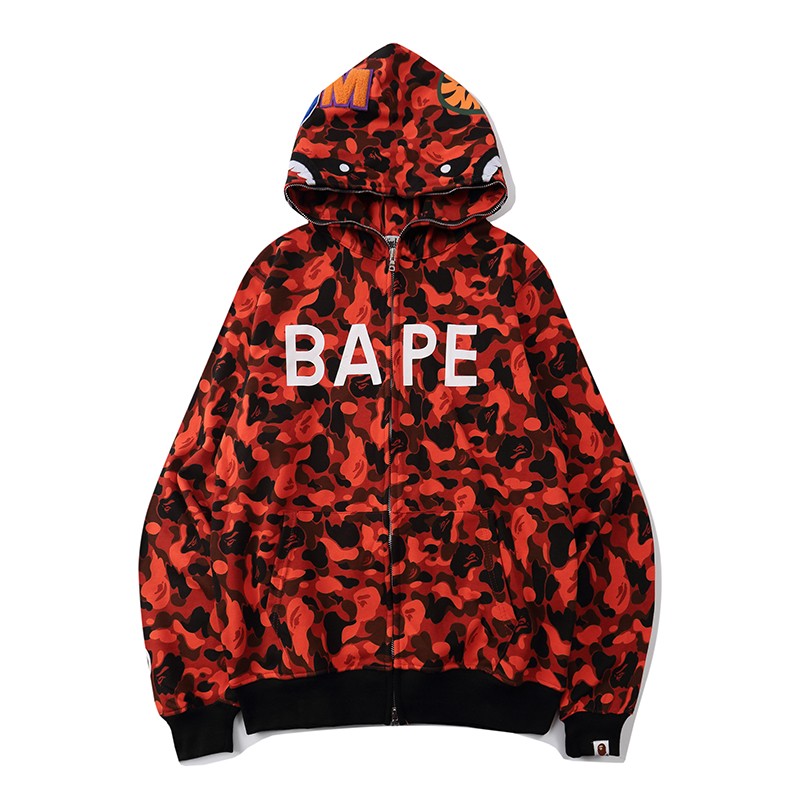 XO x Bape Union Hoodie Red M~3XL B51XC832